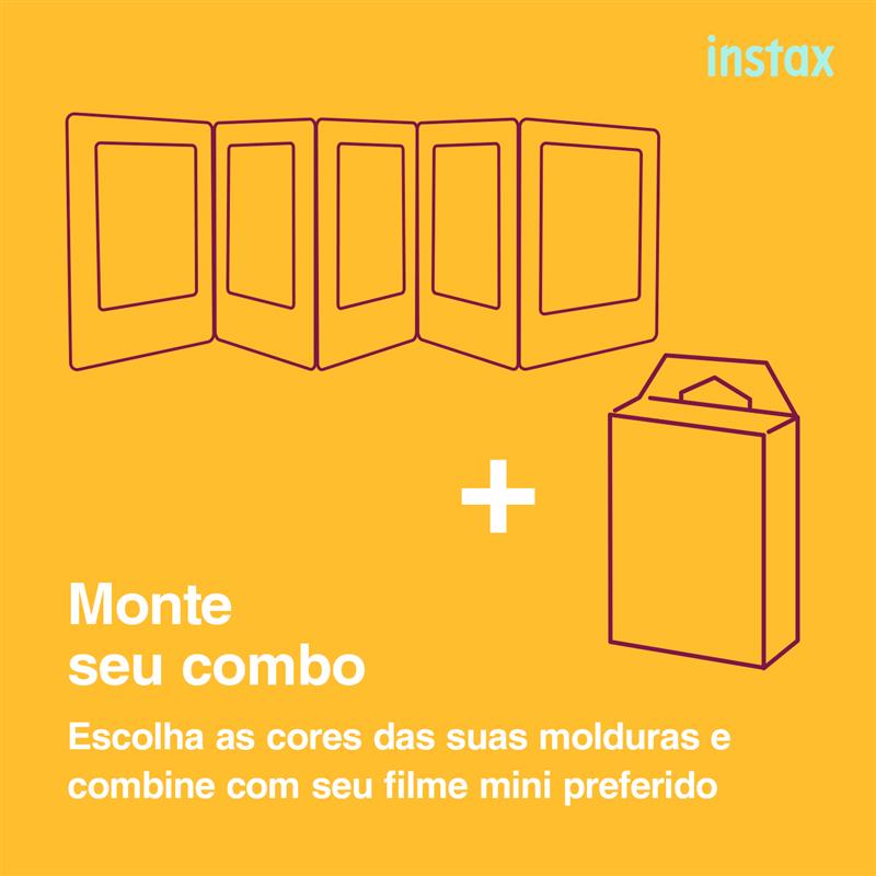 Combo Moldura Magnética instax™ mini C/5 + 10 fotos instax™ mini