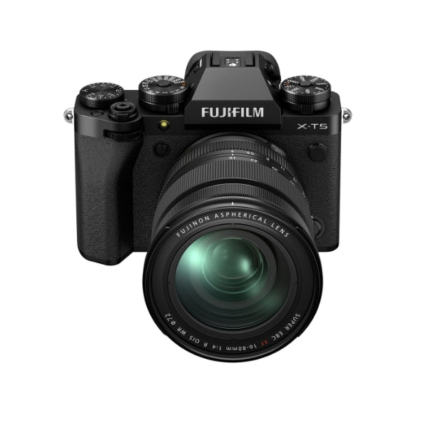 Kit Câmera Digital Mirrorless Fujifilm X-T5 Preta + Lente Zoom Fujifilm Fujinon XF16-80mm F4 R OIS WR
