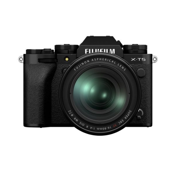 Kit Câmera Digital Mirrorless Fujifilm X-T5 Preta + Lente Zoom Fujifilm Fujinon XF16-80mm F4 R OIS WR