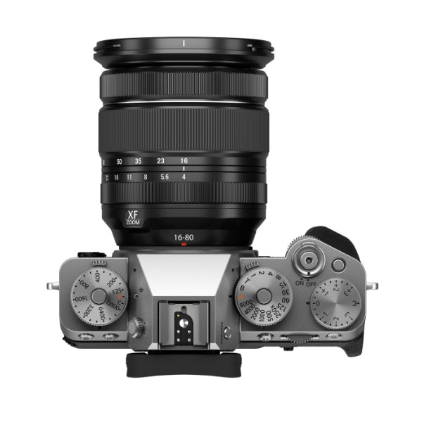 Kit Câmera Digital Mirrorless Fujifilm X-T5 Prata + Lente Zoom Fujifilm Fujinon XF16-80mmF4 R OIS WR