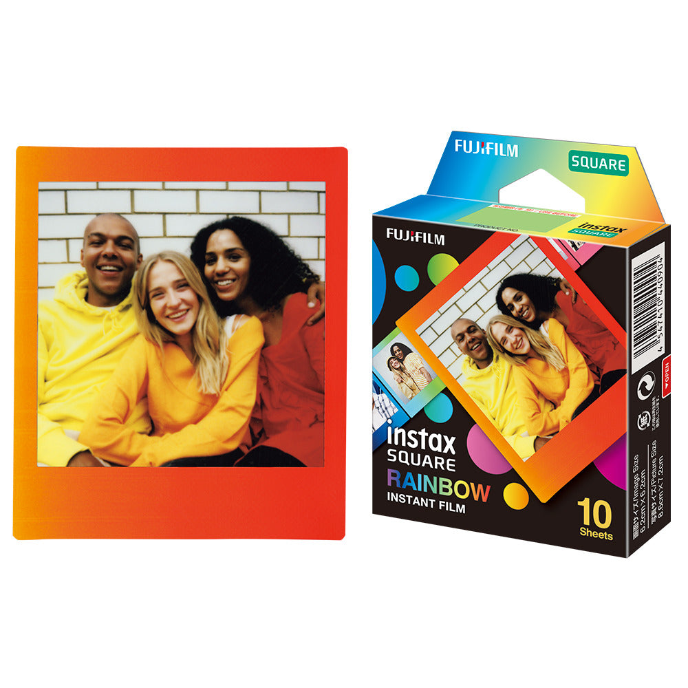 Combo de Filmes Fujifilm instax™ SQUARE Rainbow com 20 Fotos