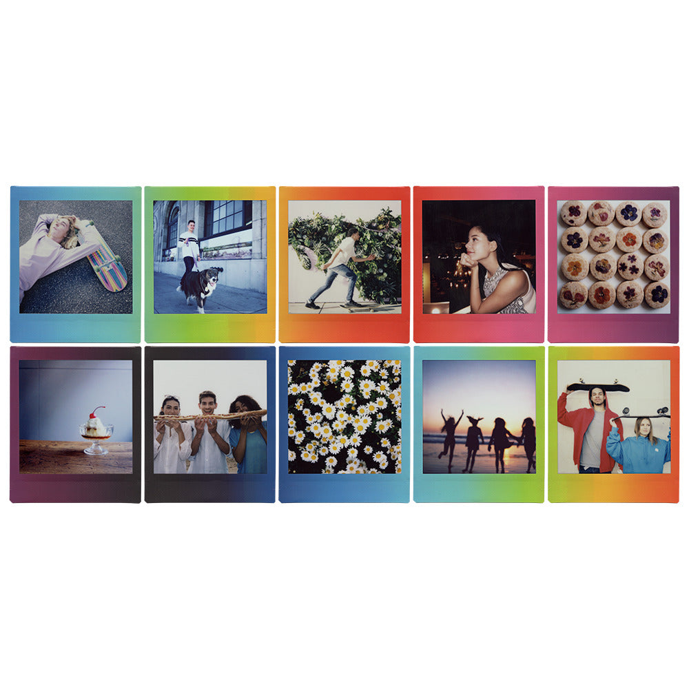 Combo de Filmes Fujifilm instax™ SQUARE Rainbow com 30 Fotos