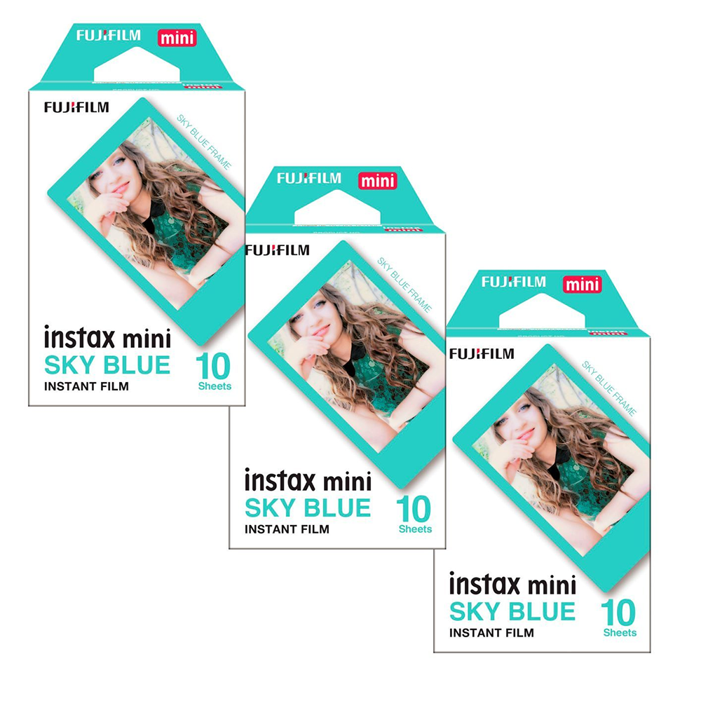 Combo de Filmes Fujifilm instax™ mini Sky Blue 30 Fotos