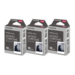 Combo de Filmes Fujifilm Instax Mini Monochrome 30 Fotos