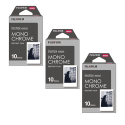 Combo de Filmes Fujifilm Instax Mini Monochrome 30 Fotos
