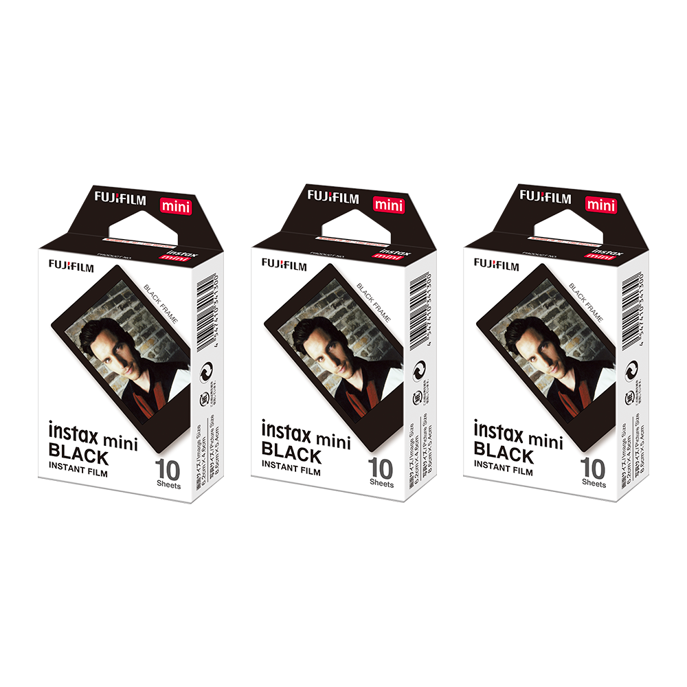 Combo de Filmes Fujifilm instax™ mini Black 30 Fotos
