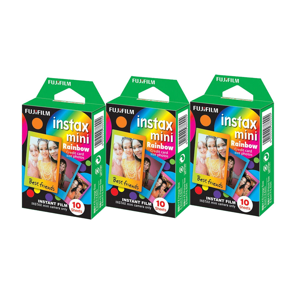 Combo de Filmes Fujifilm instax™ mini Rainbow 30 Fotos